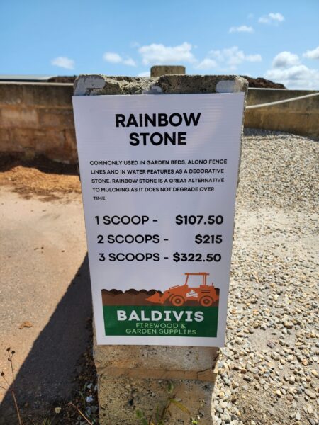 Premium Rainbow Stone Sign